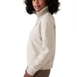Athleta Retroplush Revive Half Zip Sweatshirt size XL
